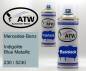 Preview: Mercedes-Benz, Indigolite Blue Metallic, 230 / 5230: 400ml Sprühdose + 400ml Klarlack - Set, von ATW Autoteile West.